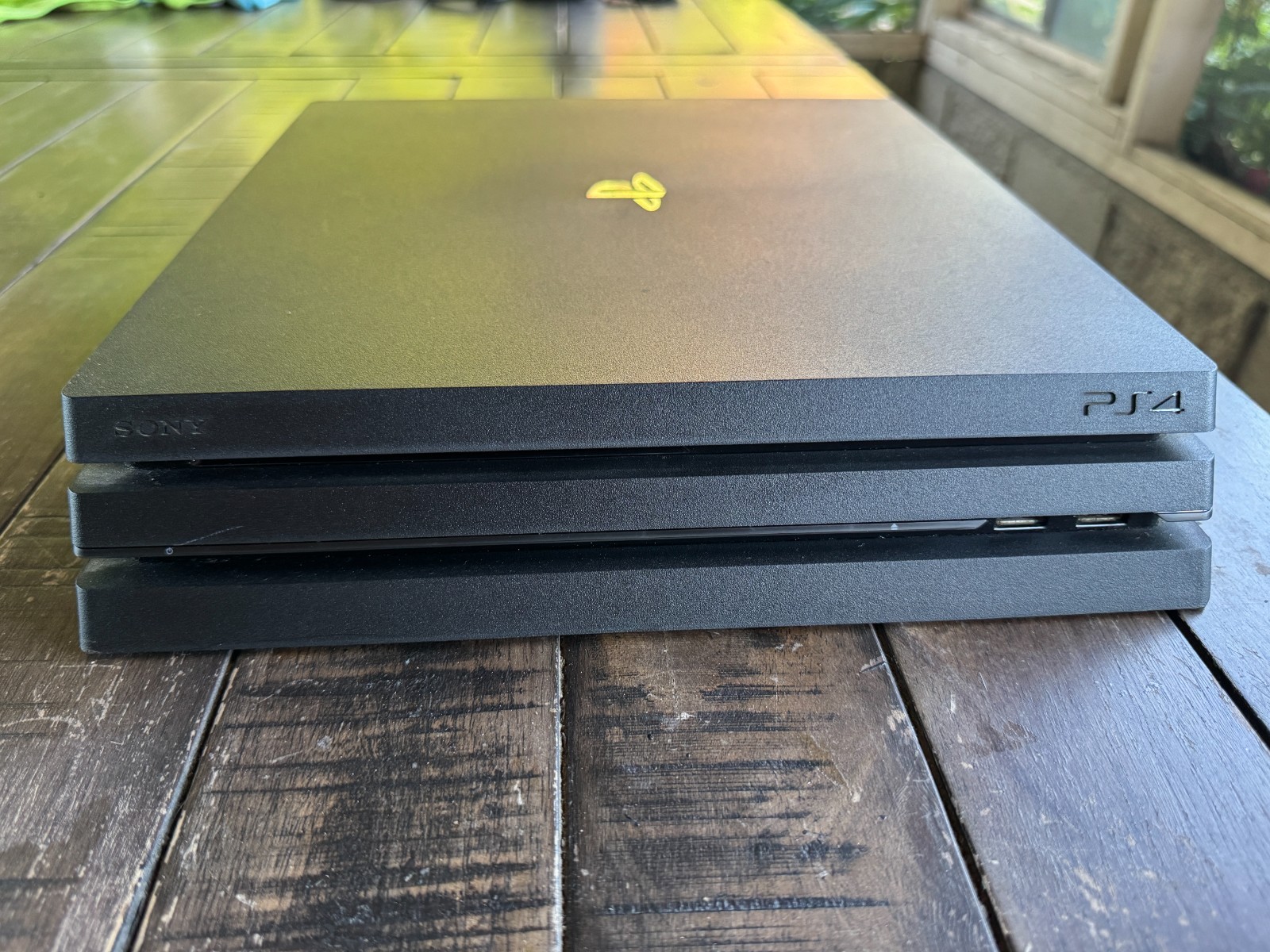 PS4 Pro 1TB with 2 DualShock controllers and power cable Tested Great Condition!