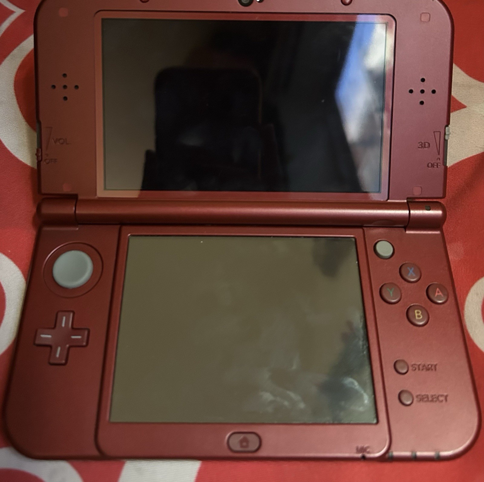 Nintendo 3DS XL Red Launch Edition Handheld Gaming System with case and Charger