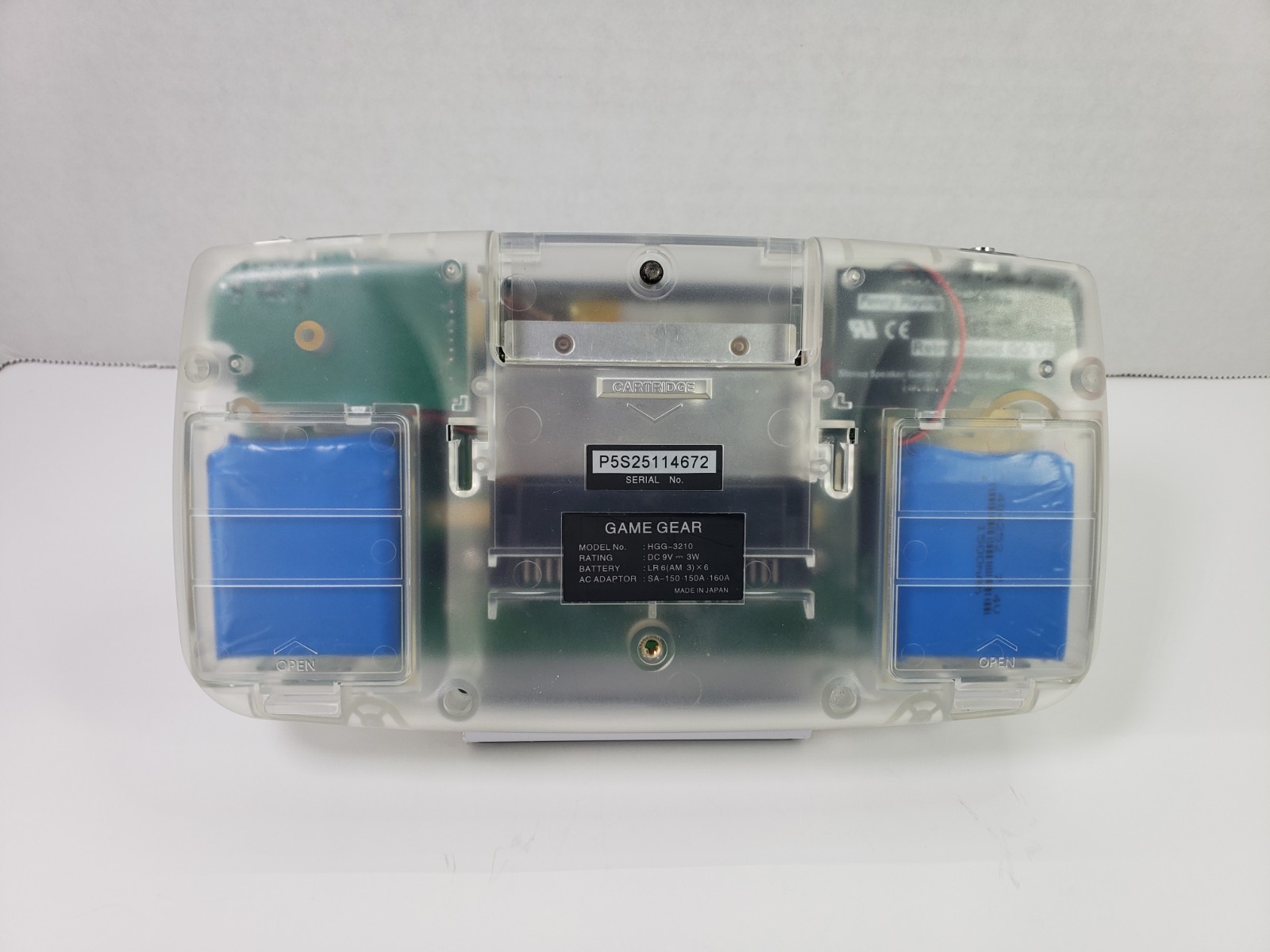 Custom Clear Gamegear, Ips Screen, Rechargeable Usb-c, Re-capped, Soundboard