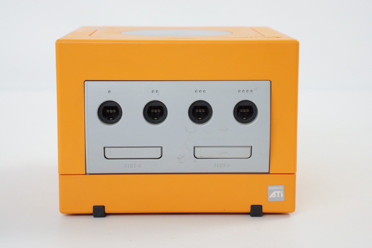 GameCube ORANGE Console DOL-001 JP For Japan Game CD Tested System DNH10323517