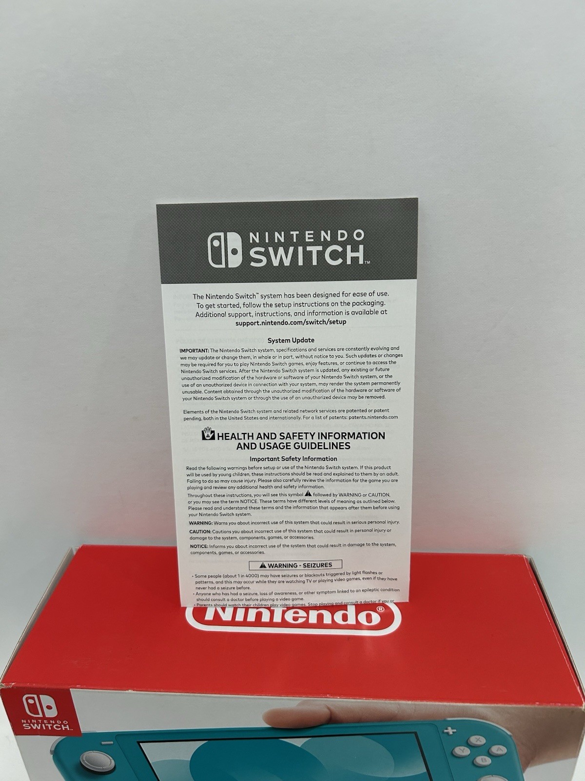 Nintendo Switch Lite Console With Box Tested 👍 Turquoise HDH-001 EUC