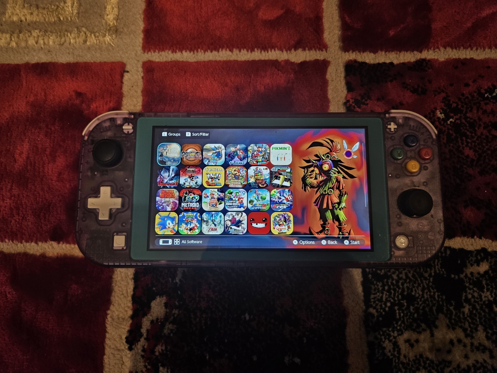 Nintendo Switch MOD.HDH-001 Custom Shell eXtremeRate Atomic Purple 128GB READ