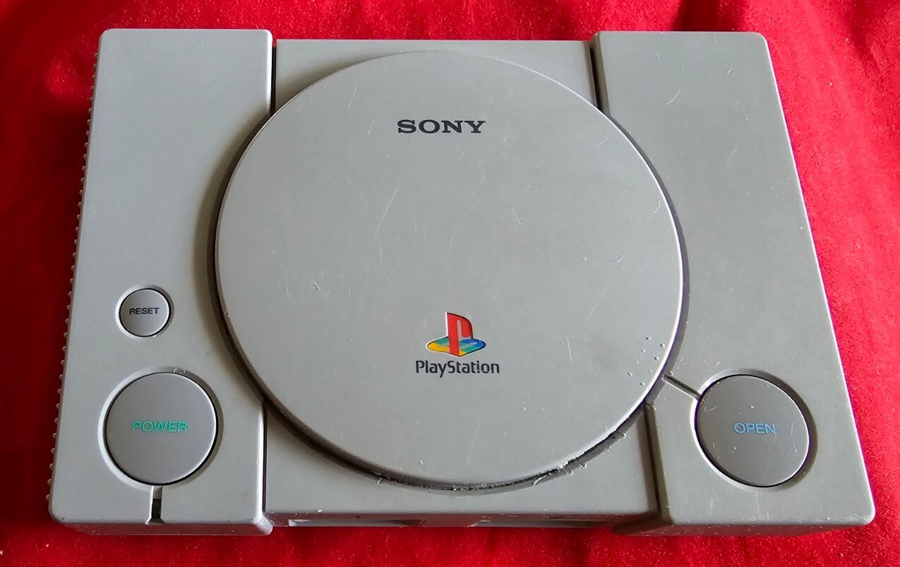 Sony Playstation 1 PS1 Classic Mini Console Only Gray SCPH-1000R, NO CONTROLLERS