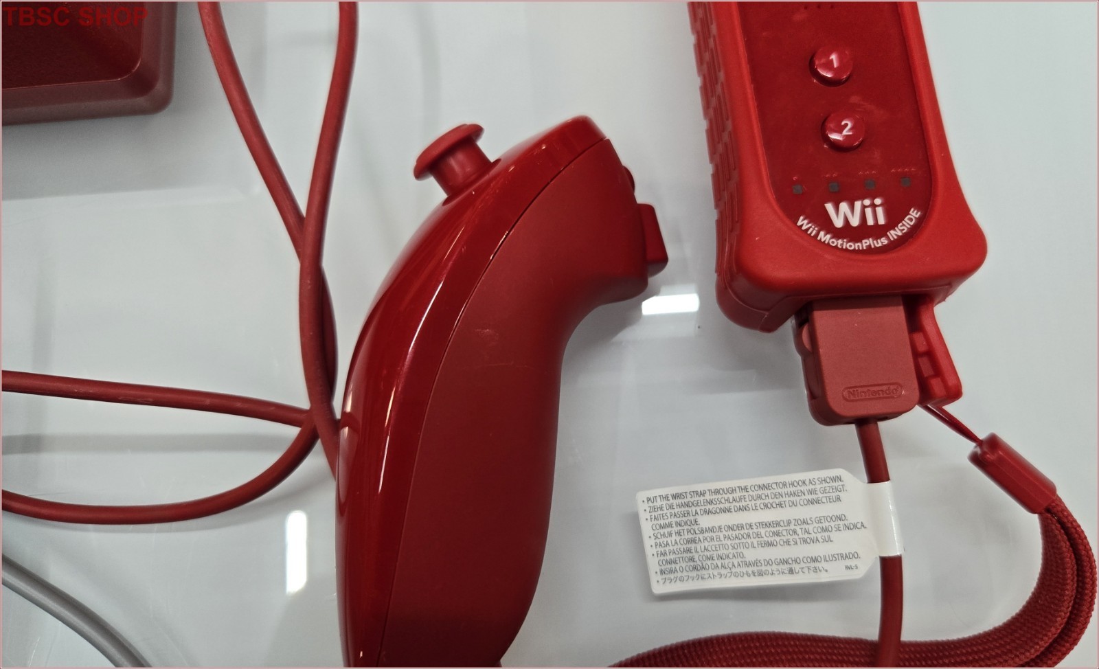 Nintendo Wii mini Red & Black Console With Mario Kart Extra Controller