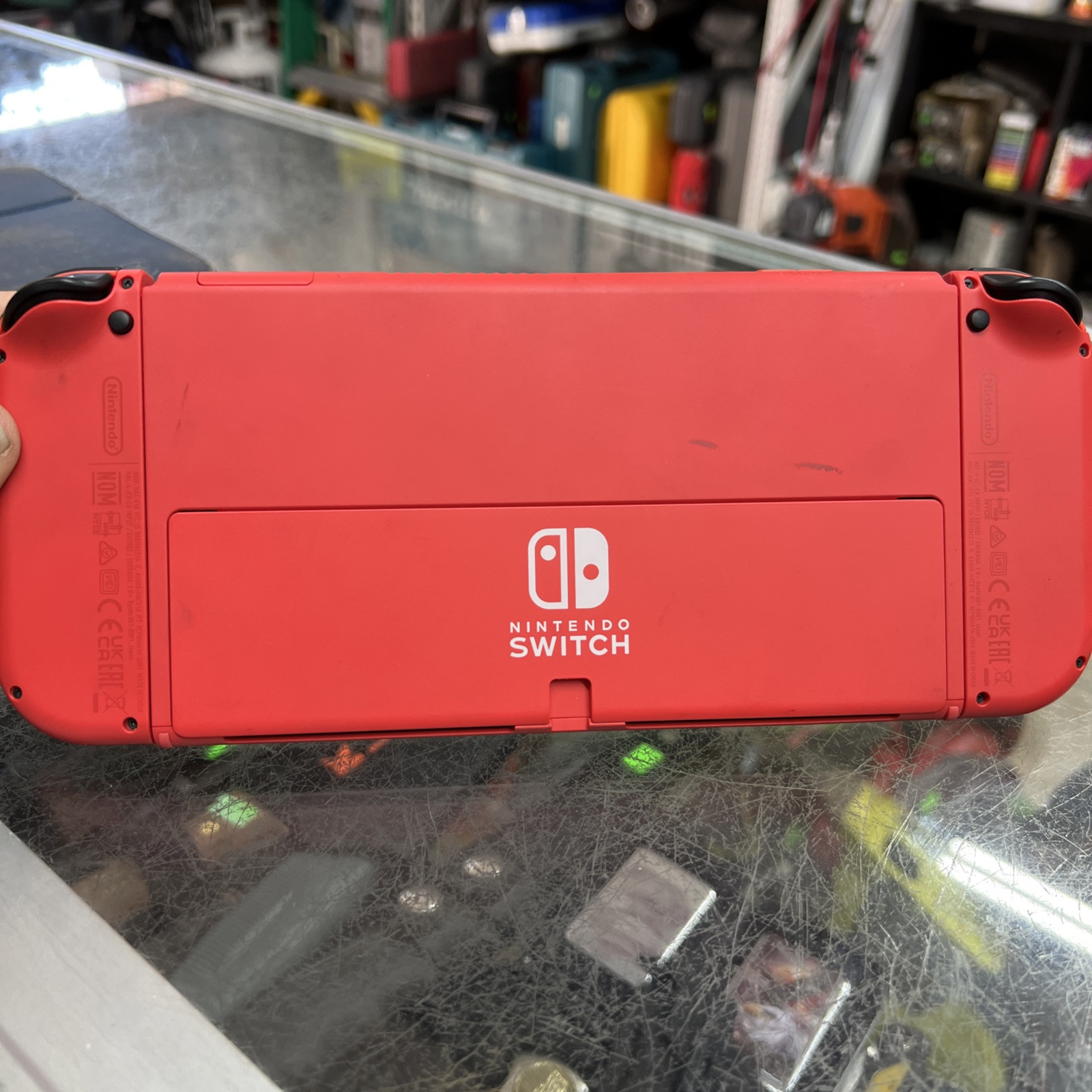 Nintendo Switch OLED HEG-001 Mario Red Edition 64GB Console *NO DOCK*