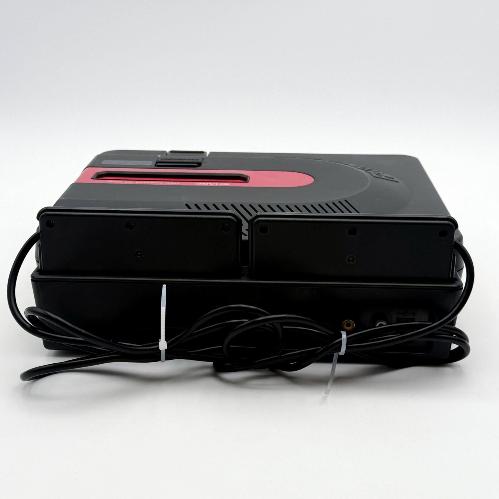 Sharp Twin Famicom Console System AN-500B Black Good Tested Condition