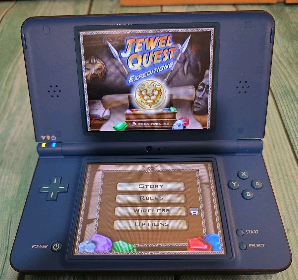 🔥Nintendo DSi XL Midnight Blue Bundle 2 Games Tested Works Stylus🔥