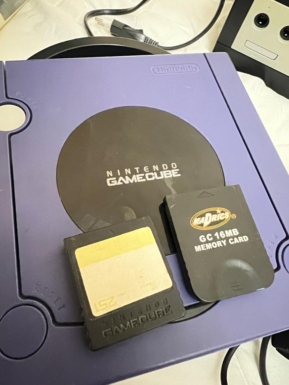 Nintendo GameCube Console Bundle With Box Black Working / Purple For Parts