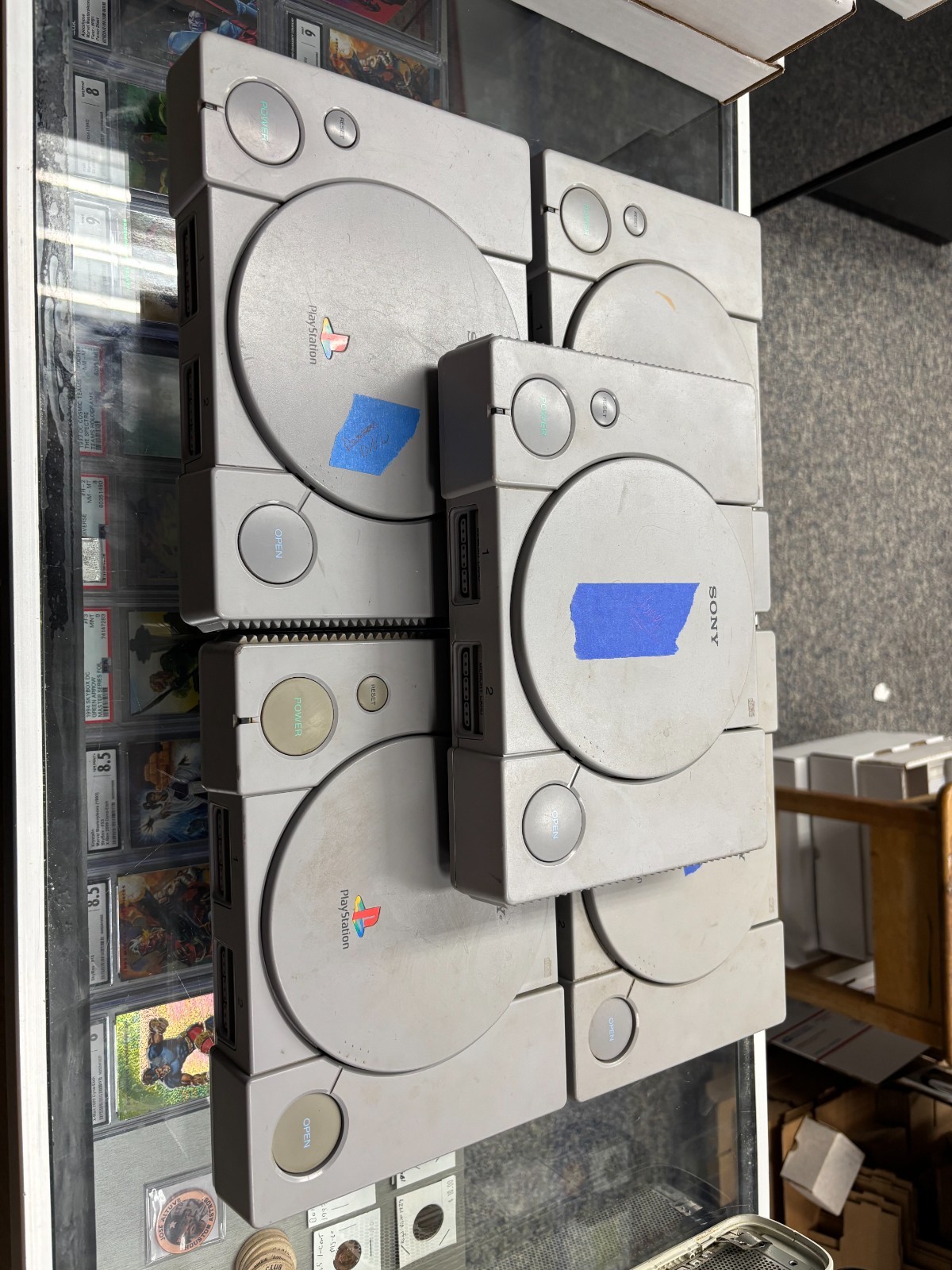 Lot of 5 Playstation 1 PS1 Console Systems *AS-IS— For Parts Or Repair