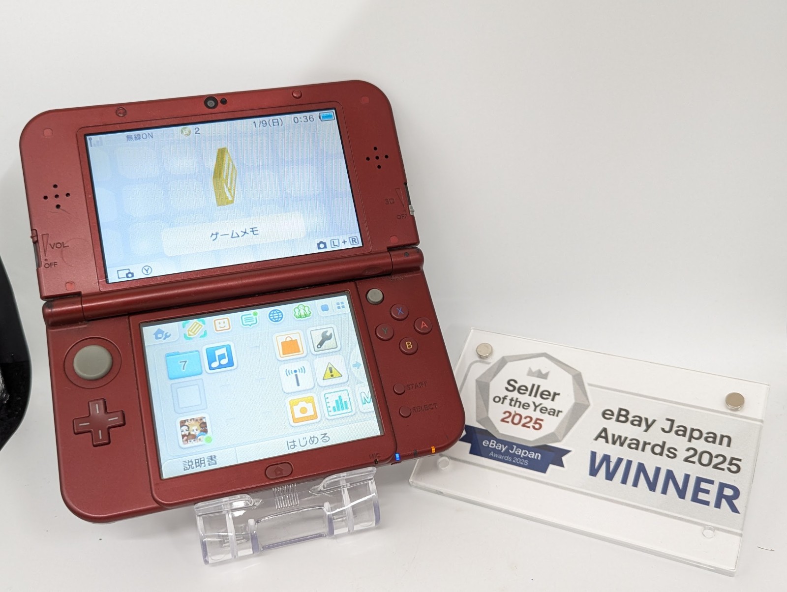 B1477 Nintendo new 3DS LL XL console Metallic Red Japan x