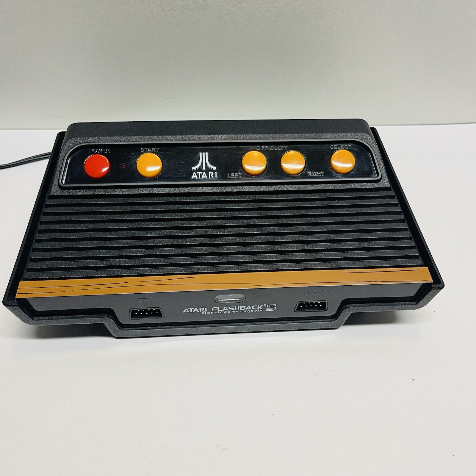 Atari Flashback 5 Classic Console 2 Wireless Joystick Controllers Cords TESTED!