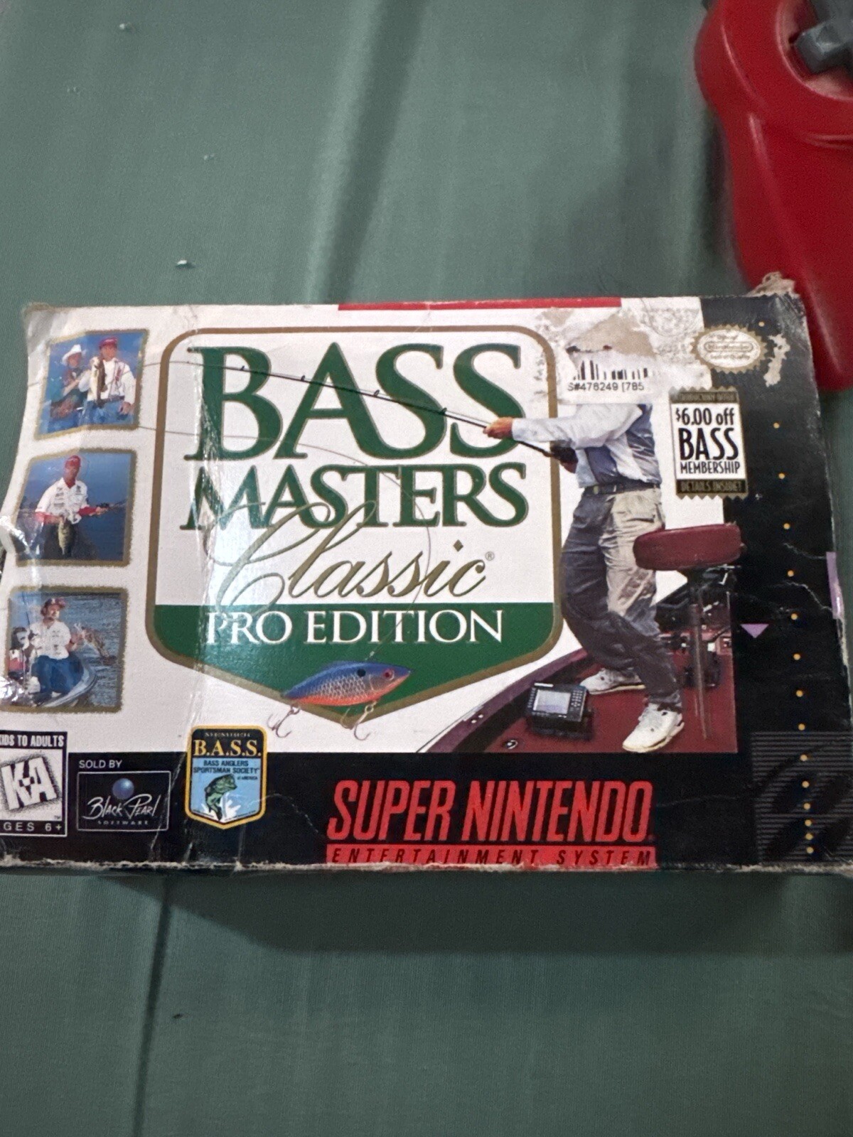 Complete Super Nintendo Bassmaster Classic Pro Edition