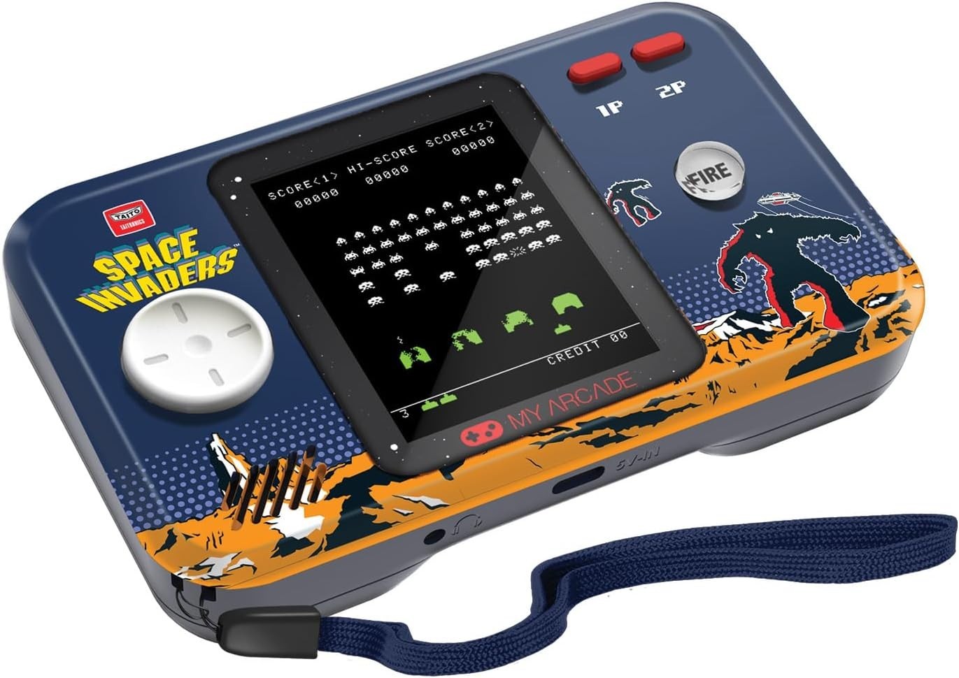 Space Invaders Pocket Player Pro: Portable Retro Console with 2.75″ Display