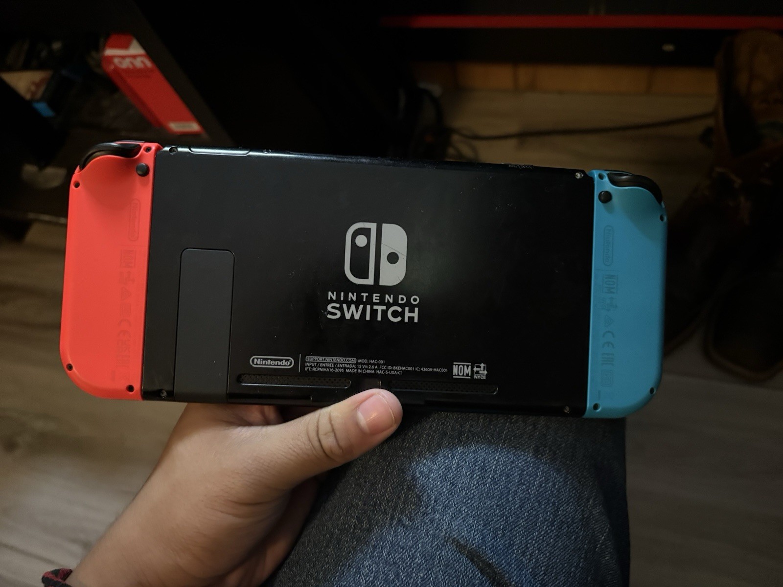 Nintendo Switch 32GB Gray Console with Neon Red and Neon Blue Joy-Con