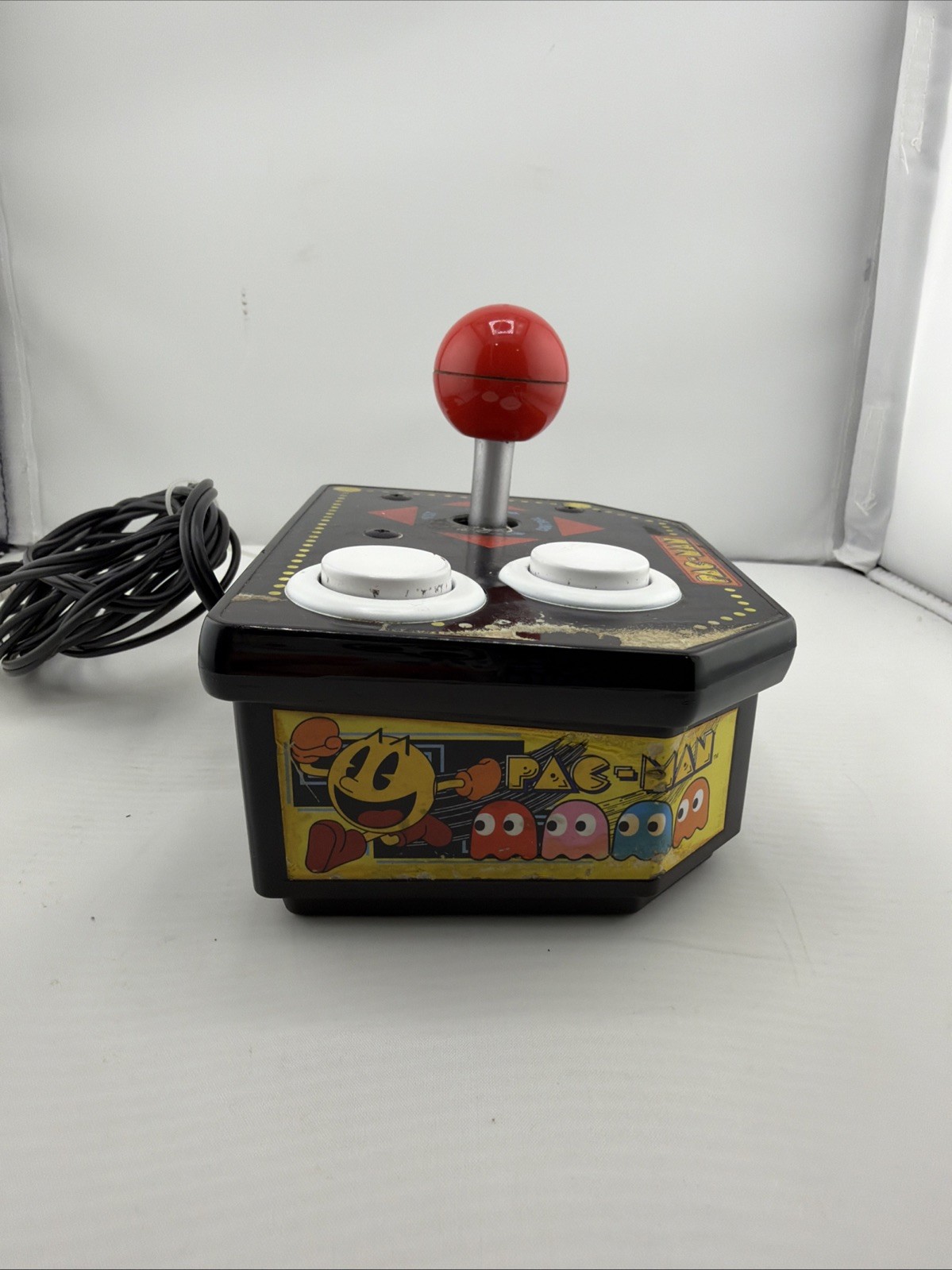 Namco Pac-Man Jakks Pacific Plug & Play TV Game Joystick RCA Tested.