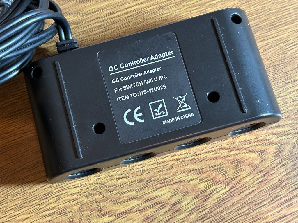 GC HS-WU025 Controller Adapter Adapter 4 Way For Wii-U- PC USB