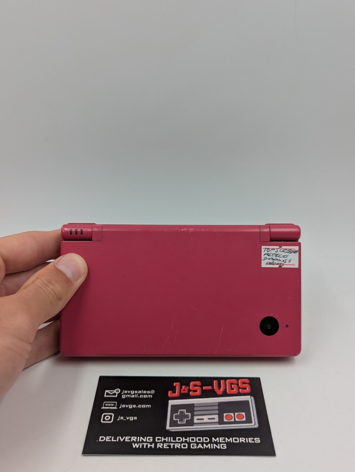 Nintendo DSi Pink Top Screen Defect AS IS Parts Repair No Charger