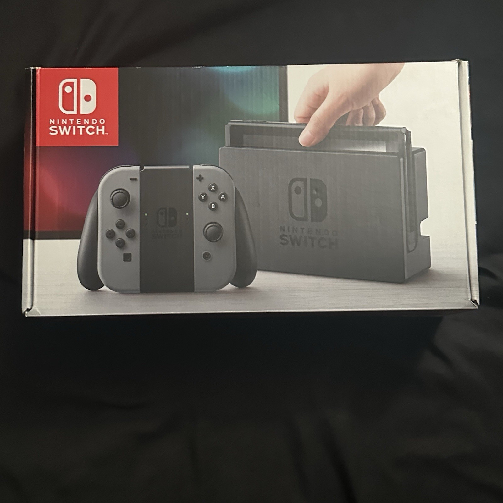 Nintendo Switch V1 Unpatched Console With Original Box, Accessories, and Game