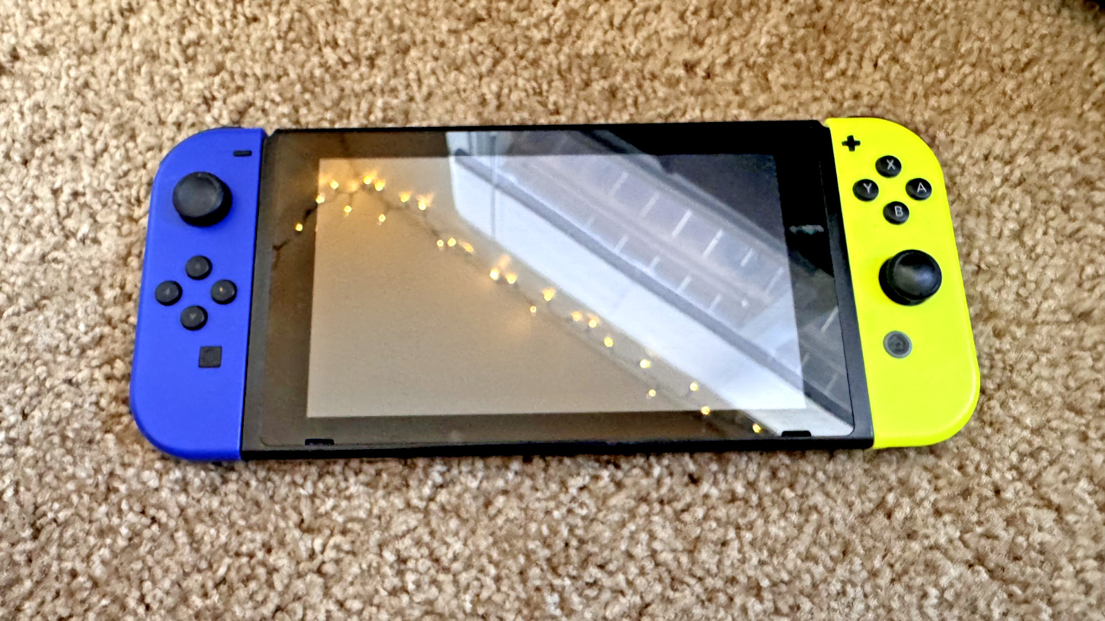 Nintendo Switch w/ Neon Blue & Yellow Joy-Cons + Dock + Nintendo Carrying Case