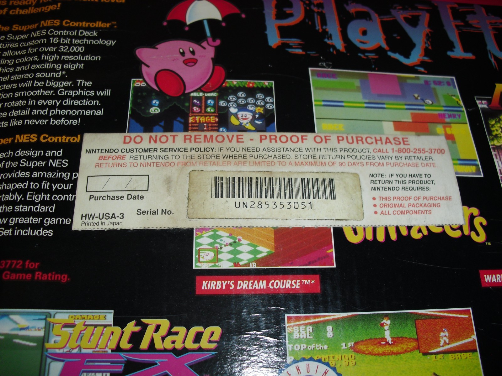 SNES Control Set Home Run Bundle w/o Ken Griffey game complete in box system!