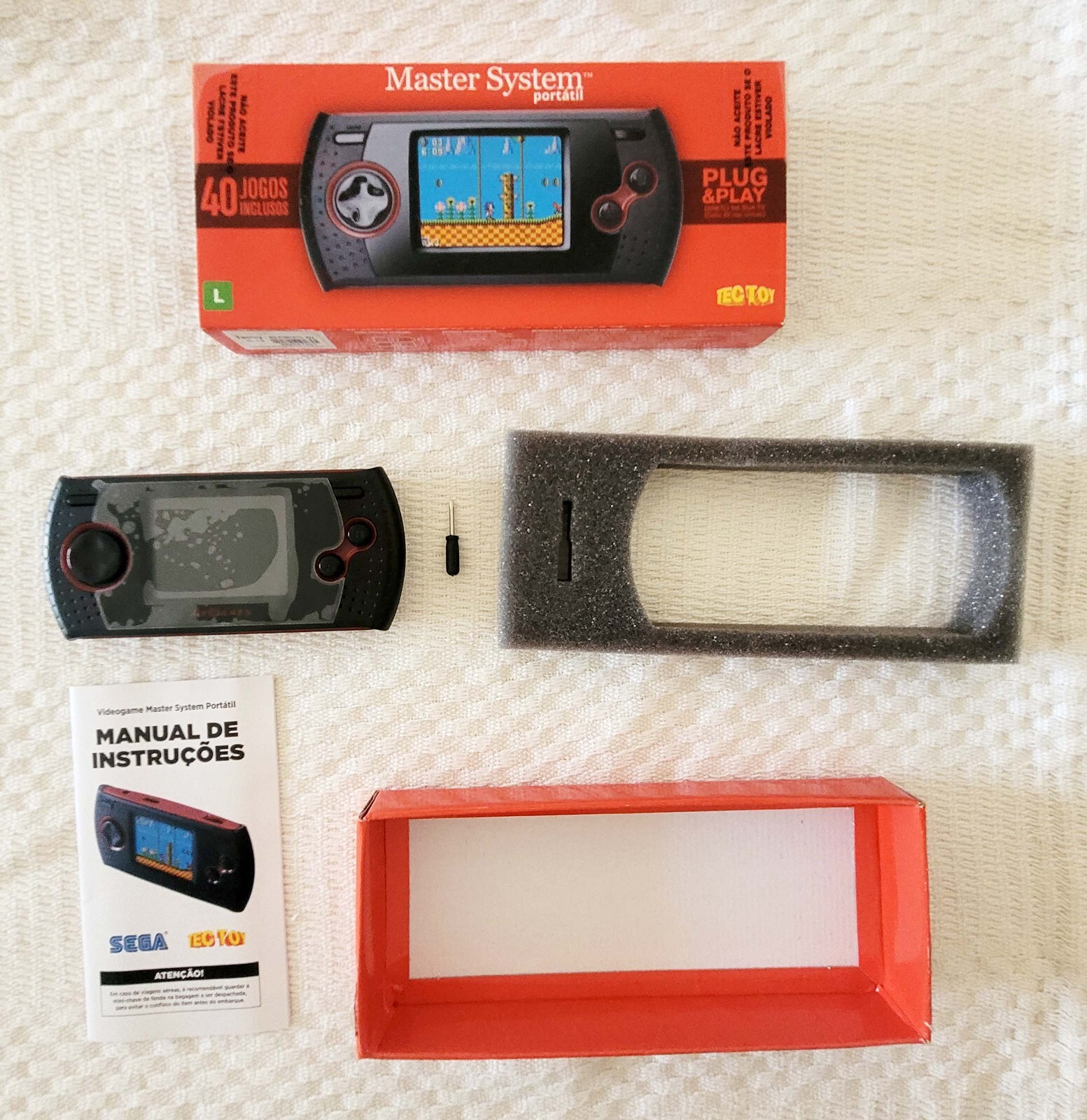 MASTER SYSTEM PORTABLE (PORTATIL) CIB – RARE HANDHELD CONSOLE BY TECTOY BRAZIL🔥