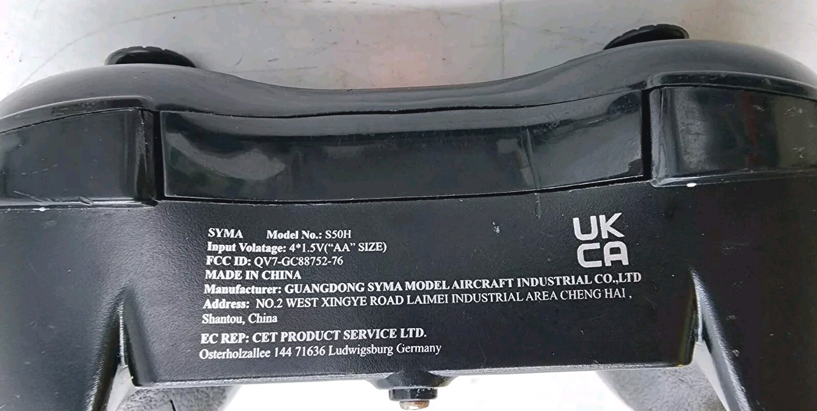 Syma Remote Controller Model S50H4 x AA Batteries Needed Original/OEM/Genuine