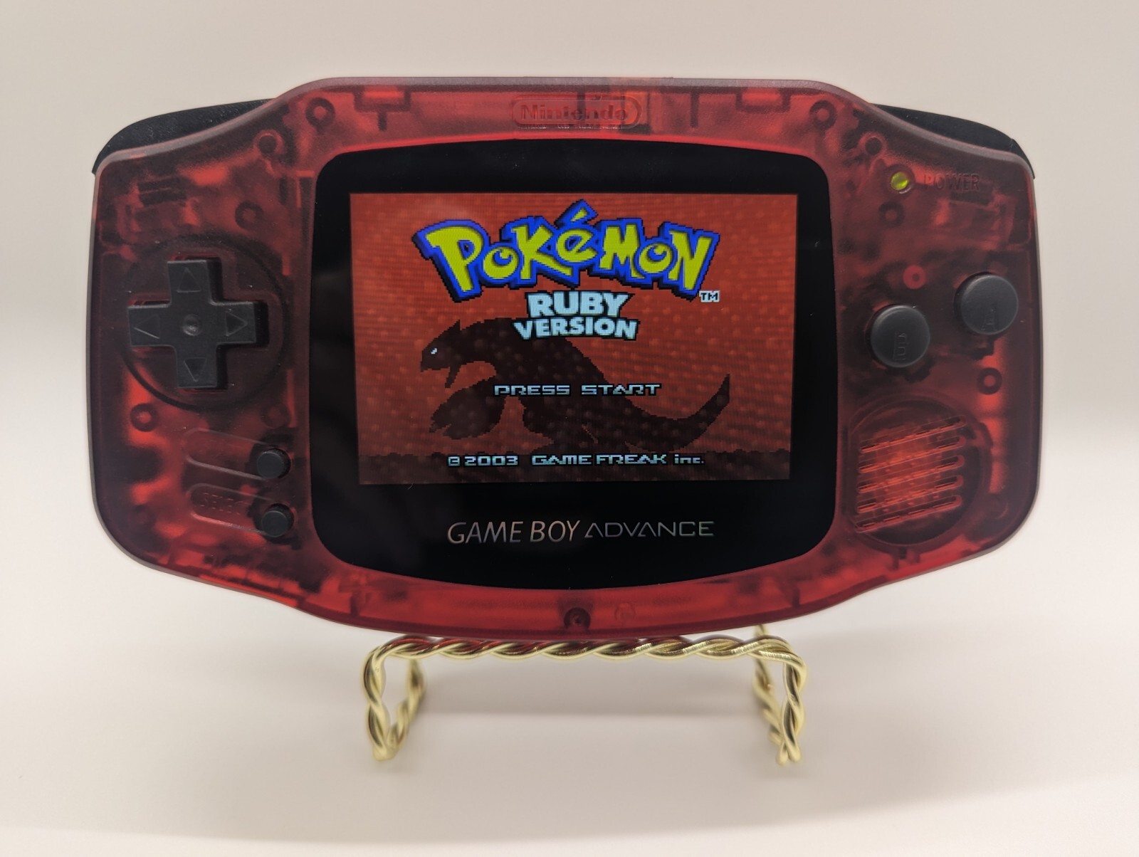 CUSTOM GAMEBOY ADVANCE RUBY