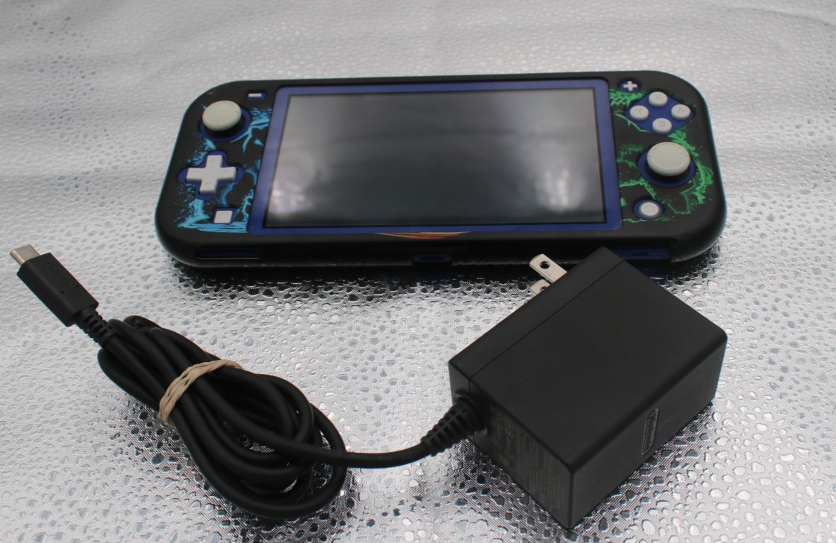 Nintendo Switch Lite HDH-001 Blue Handheld Console with Charger and Hard Case