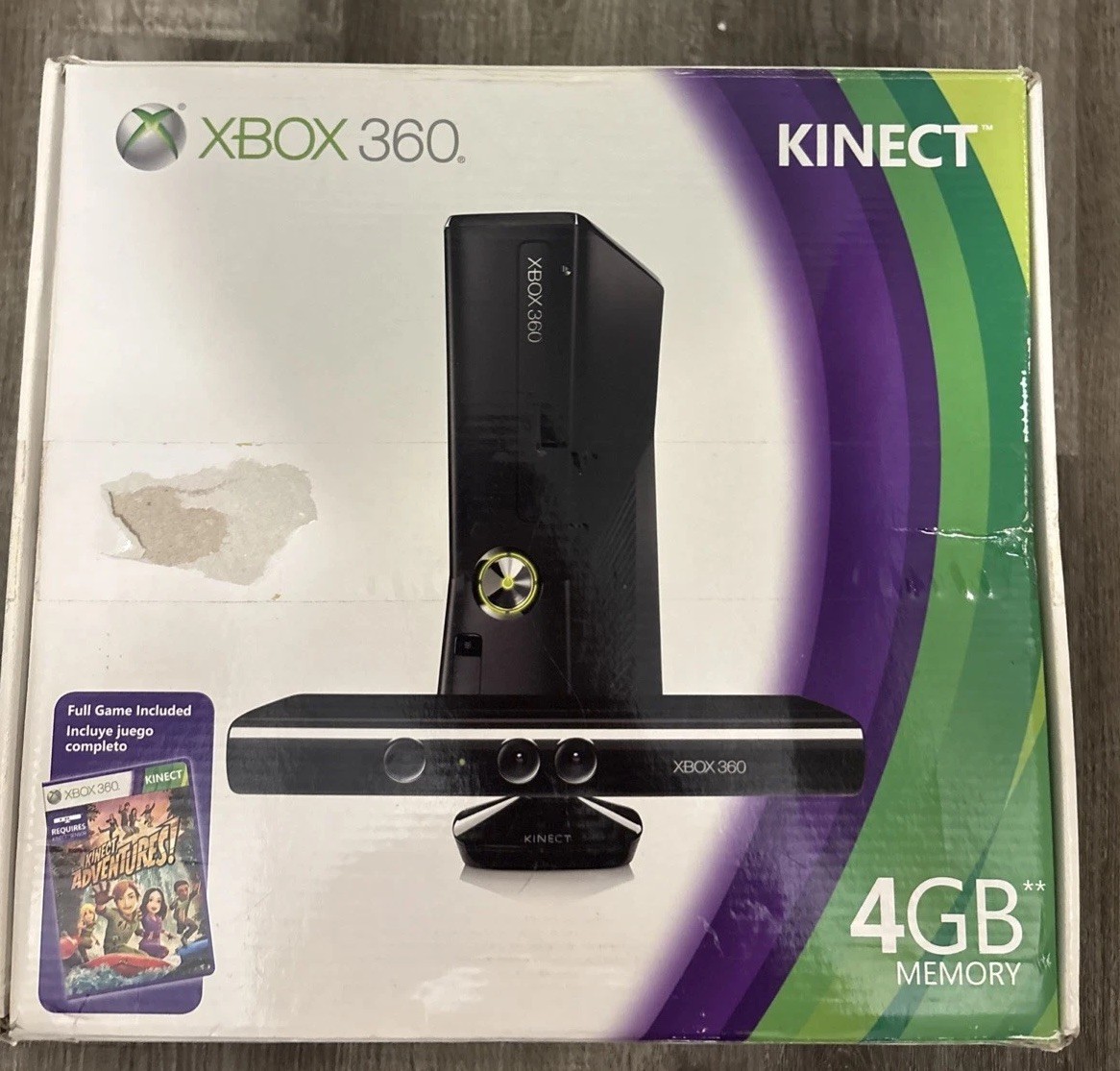 Microsoft Xbox 360 S Gaming Console with Kinect Complete In Box Tested With Game