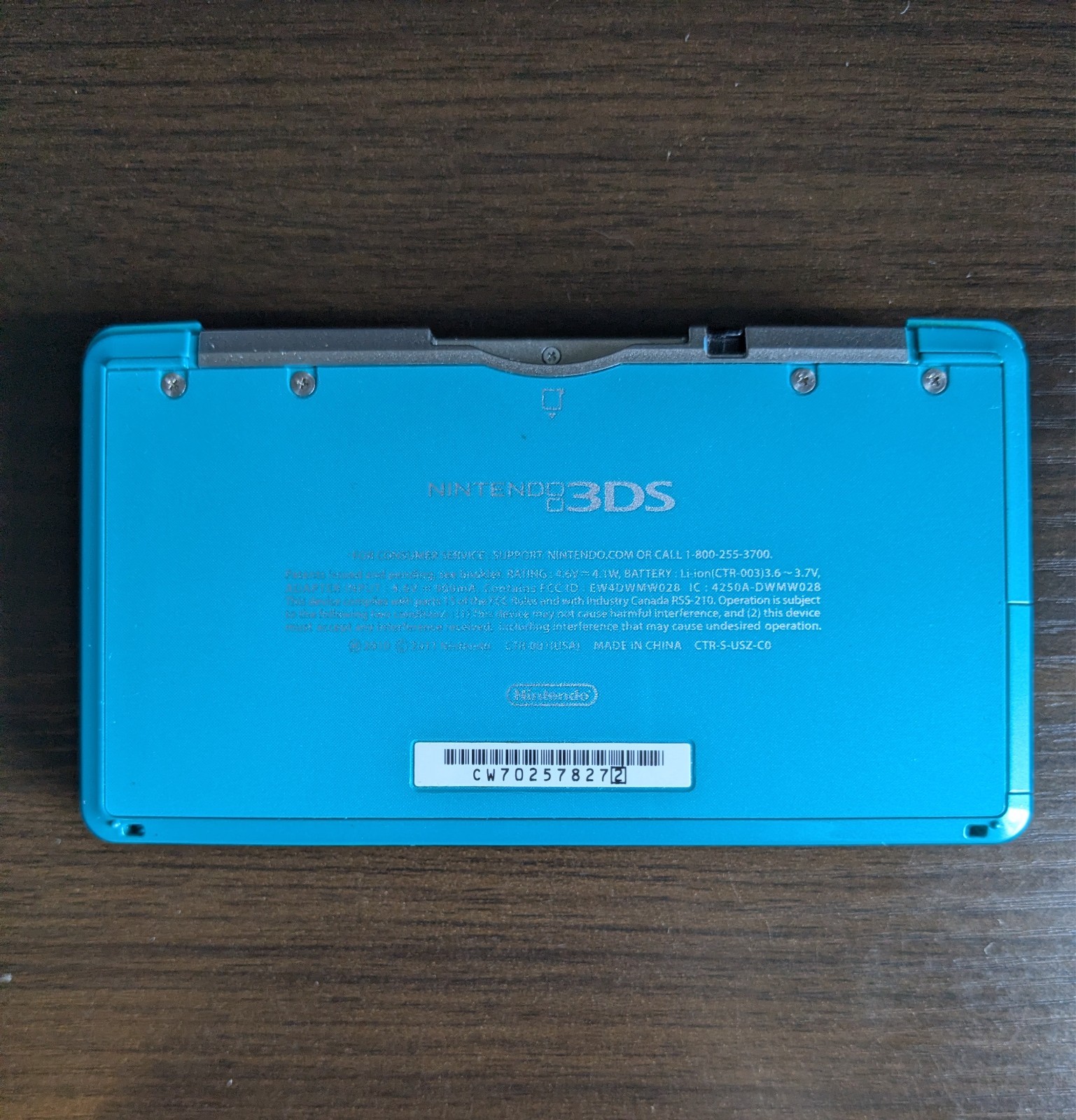 Great condition Nintendo 3DS Handheld System – Aqua Blue (Case and Holder)