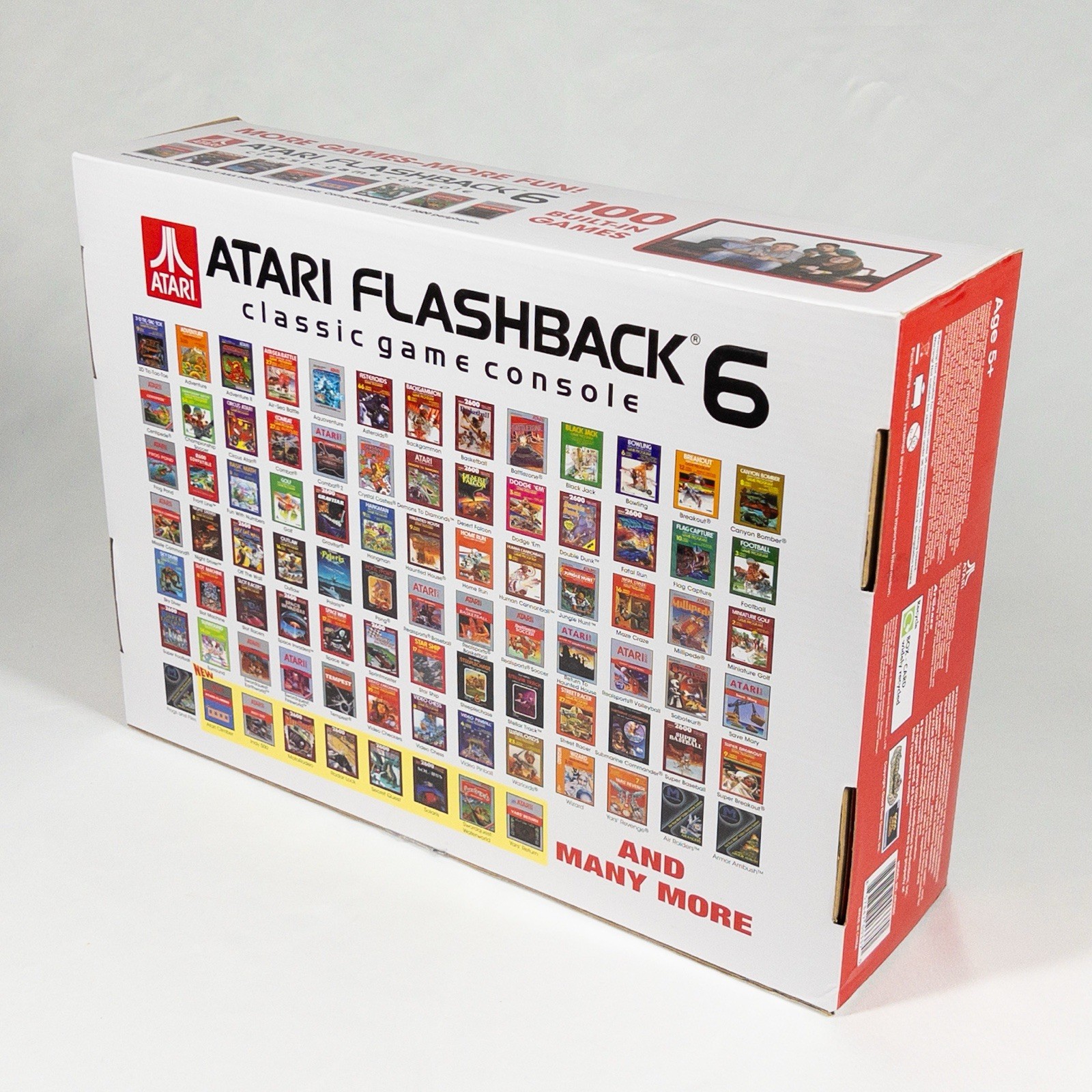 2015 AtGames Atari Flashback 6 Classic Console 100 Built-in Games – AR2680