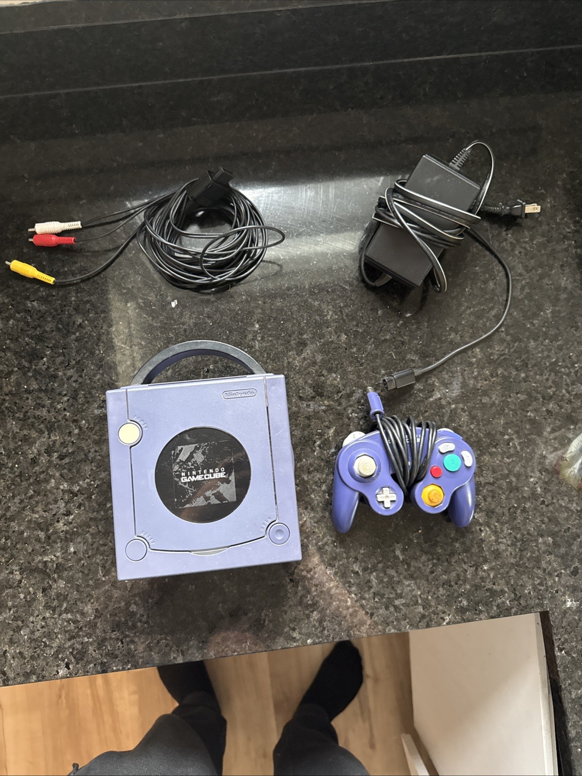 Nintendo GameCube DOL-001 Indigo Console with Controller