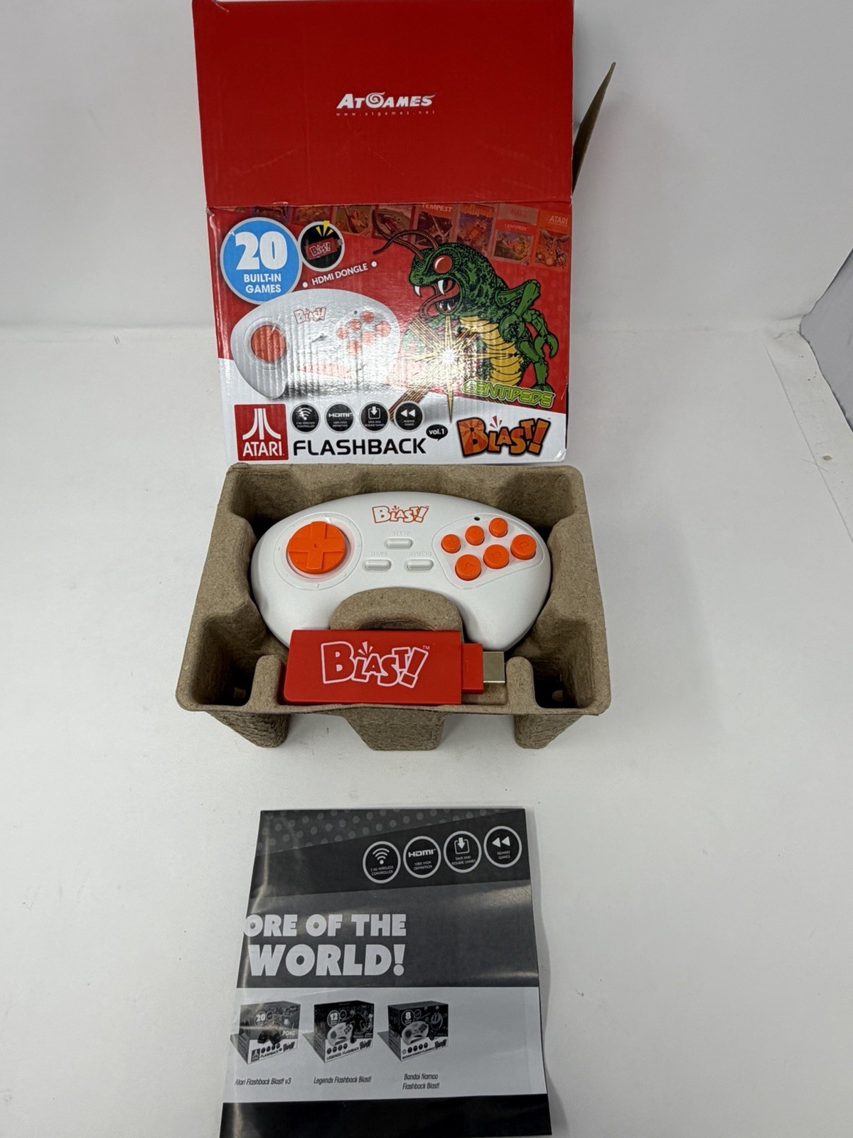 AtGames Atari Flashback Blast! 20 Built-In Retro Games Wireless HDMI Connection