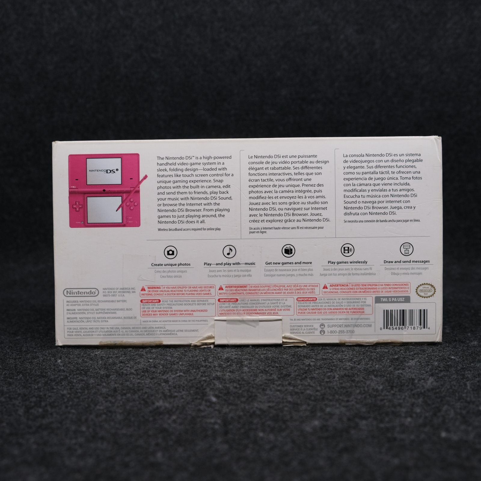 Pink Nintendo DSi CIB – Authentic (Read Discription)