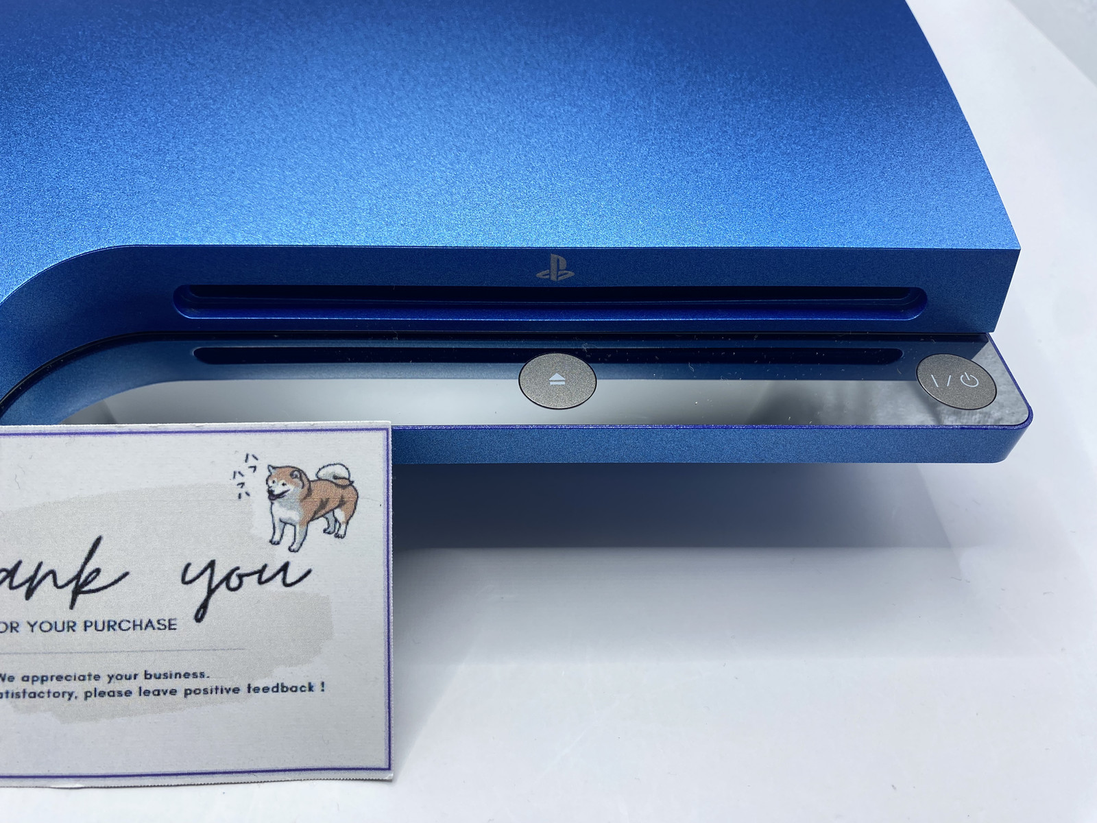 Excellent+++++PlayStation 3 Splash Blue 320GB (Model CECH-3000BSB) with Cable