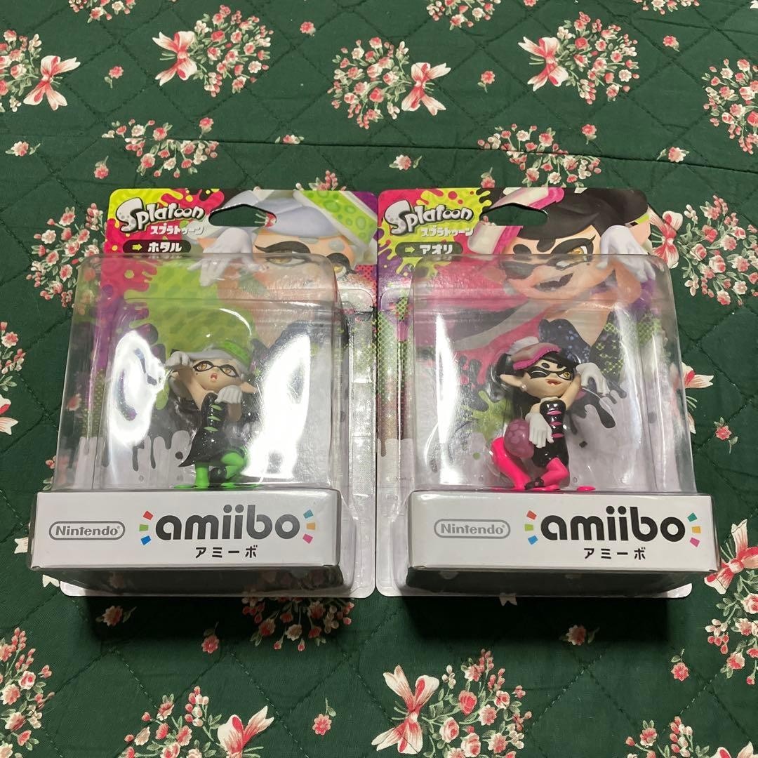 Nintendo Wii U Console Splatoon Set 32GB with amiibo Aori & Hotaru Used Game