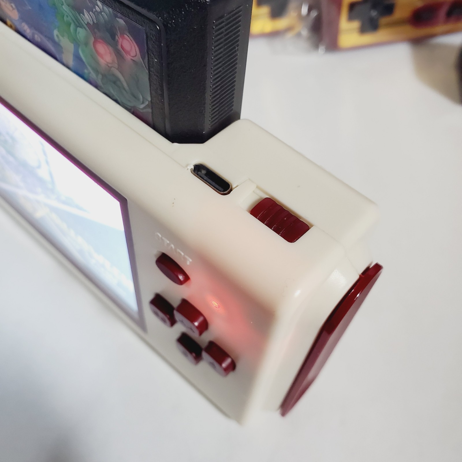 TOP LOADER Handheld 8Bit Console 60pin FC-Pocket Portable Cartridge Game Reader