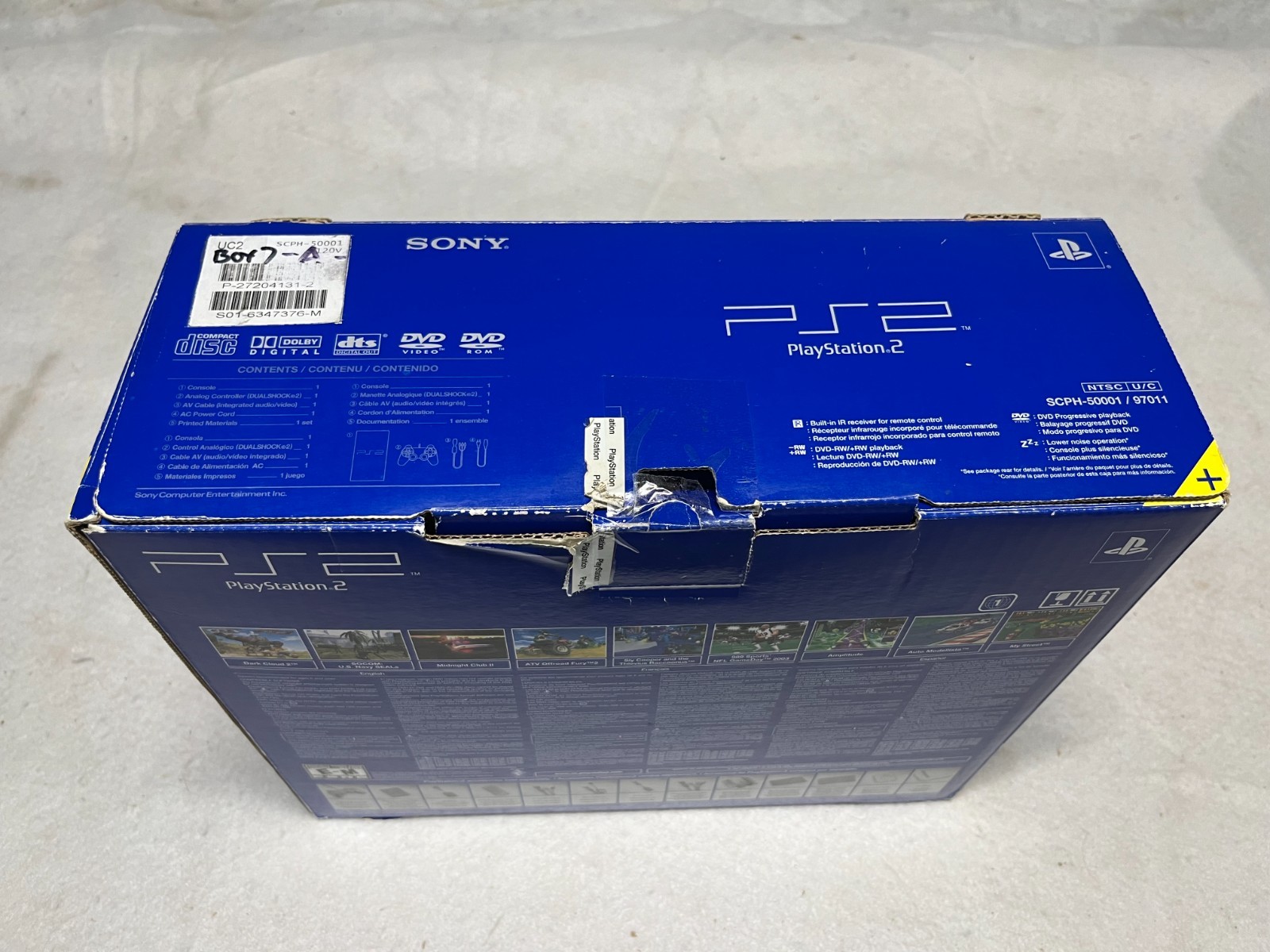 2003 Sony Playstation 2 PS2 Console System 50001 Complete in Original BOX MINT