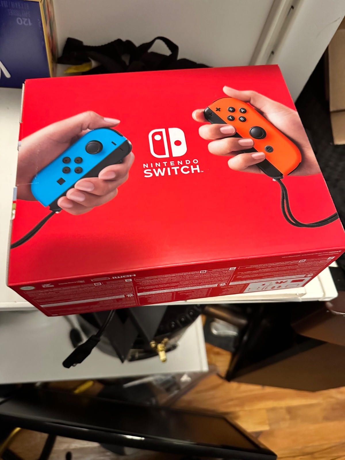 Nintendo Switch 32GB Gray Console with Neon Red and Neon Blue Joy-Con