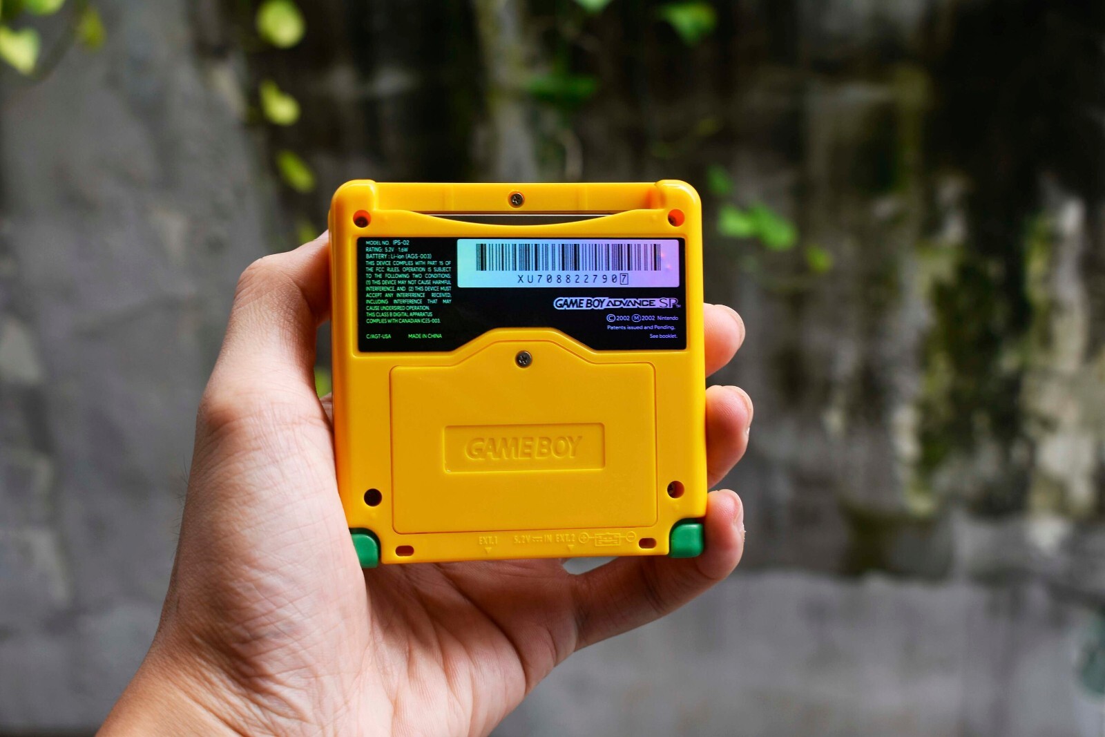 Backlit IPS LCD GBAsp Mod Nintendo Gameboy Advance SP Mirror Solid Yellow