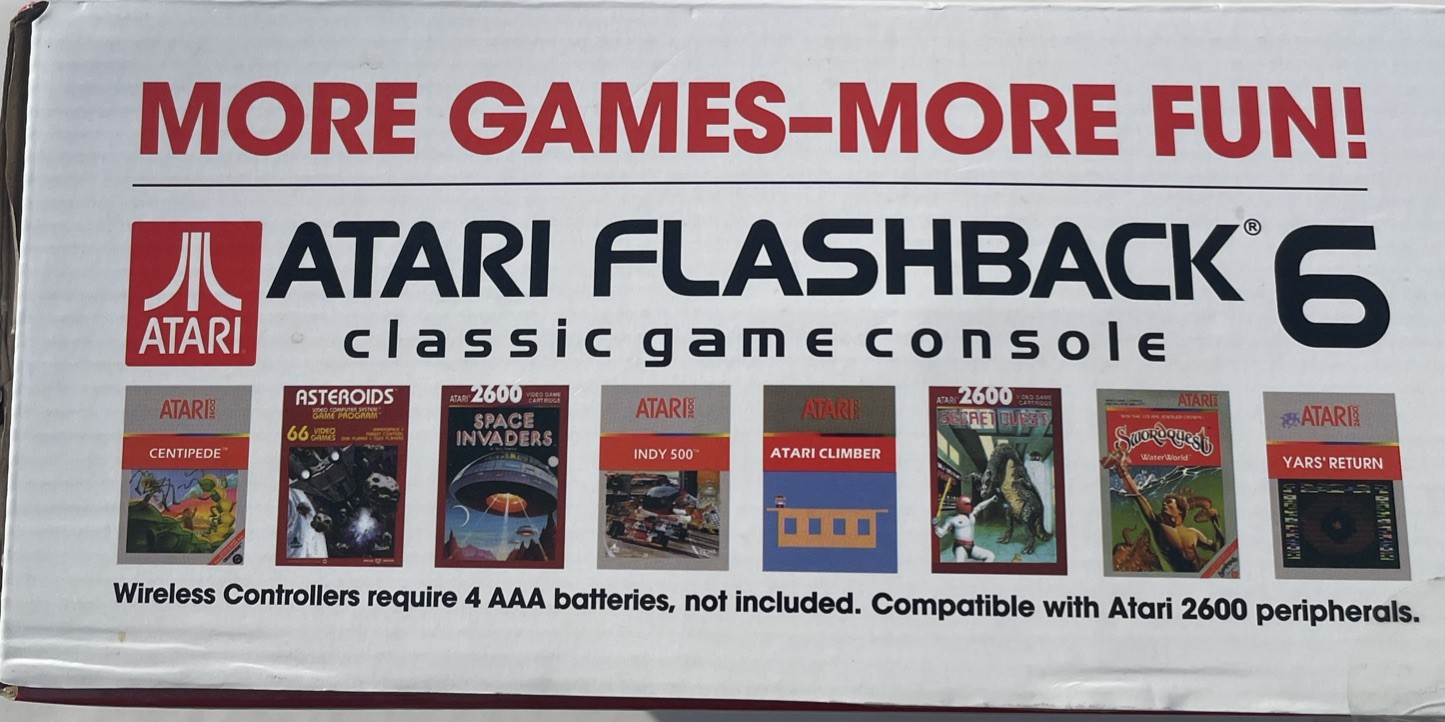 Atari Flashback 6 Classic Game System 2 Wireless Controllers 100 Games TESTED