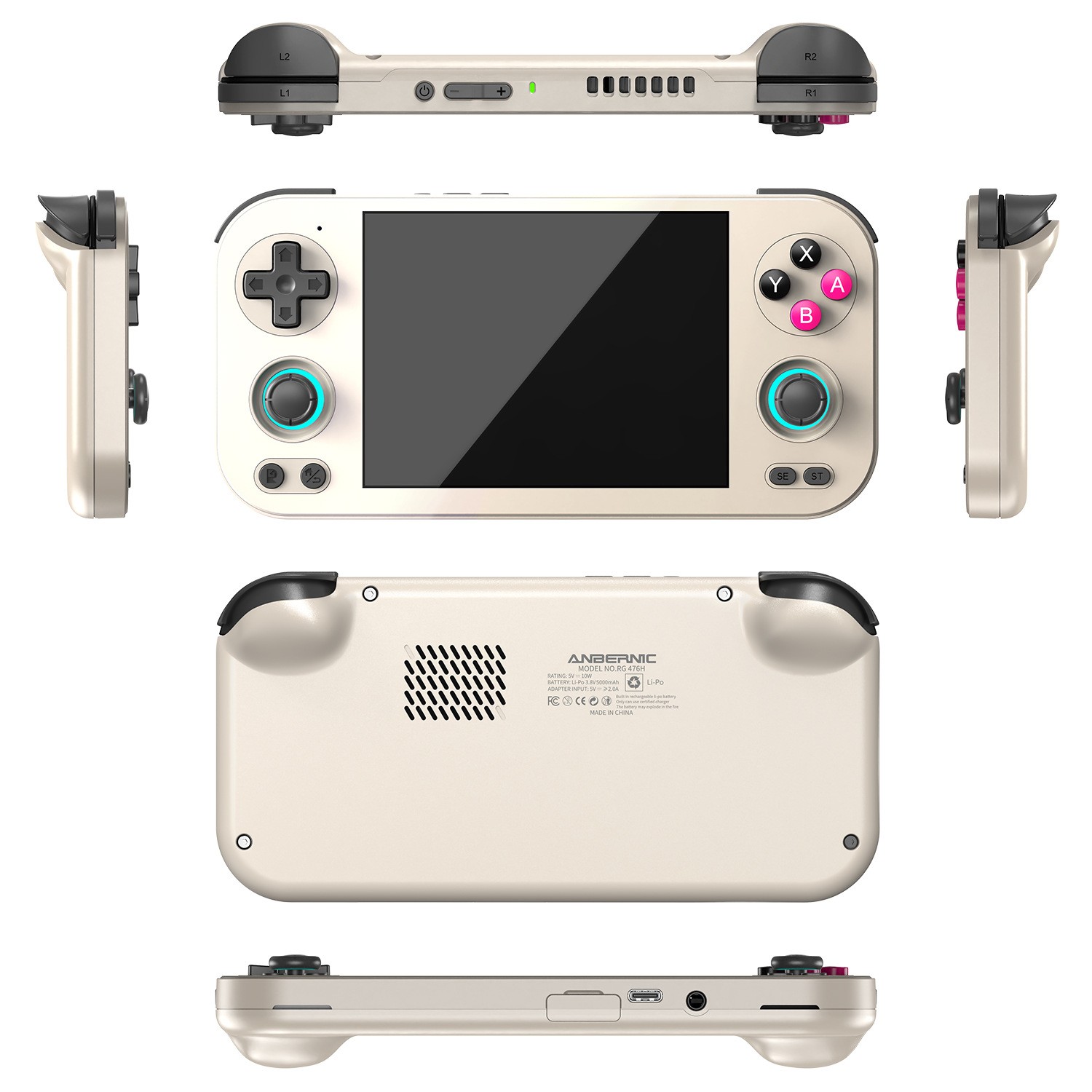 RG476H touch full screen PS1 PS2 Genshin Impact King Ambronic game console PSP