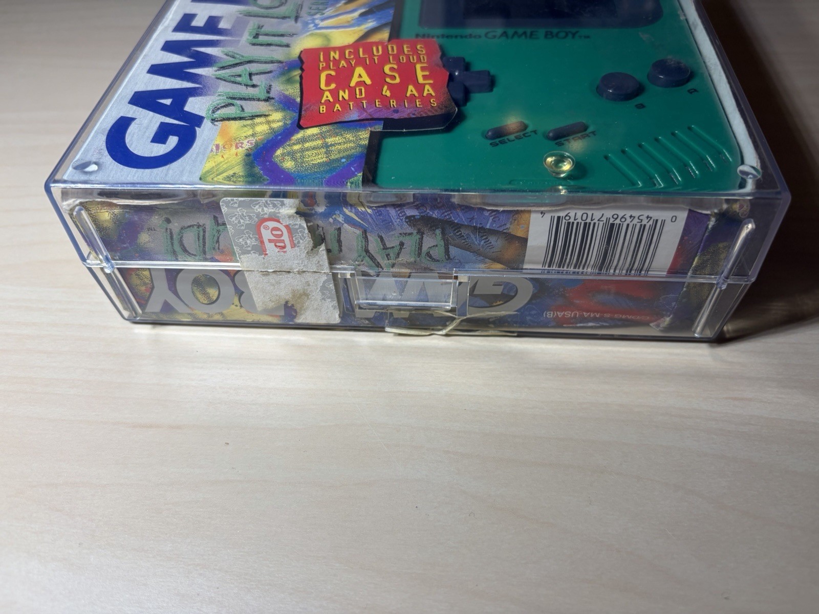 Nintendo GameBoy Green Play It Loud Edition Complete Original Working Mint Cond