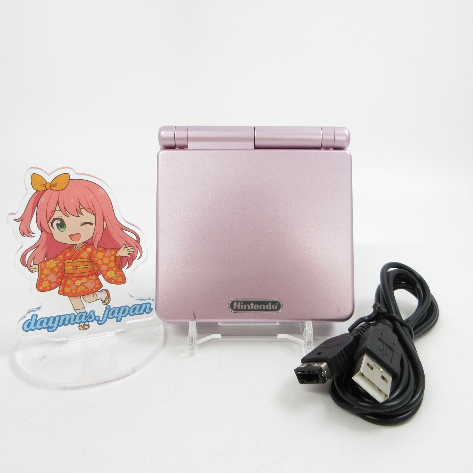 【Excellent】Nintendo GameBoy Advance SP Pearl Pink GBA Console #DEN0525/11