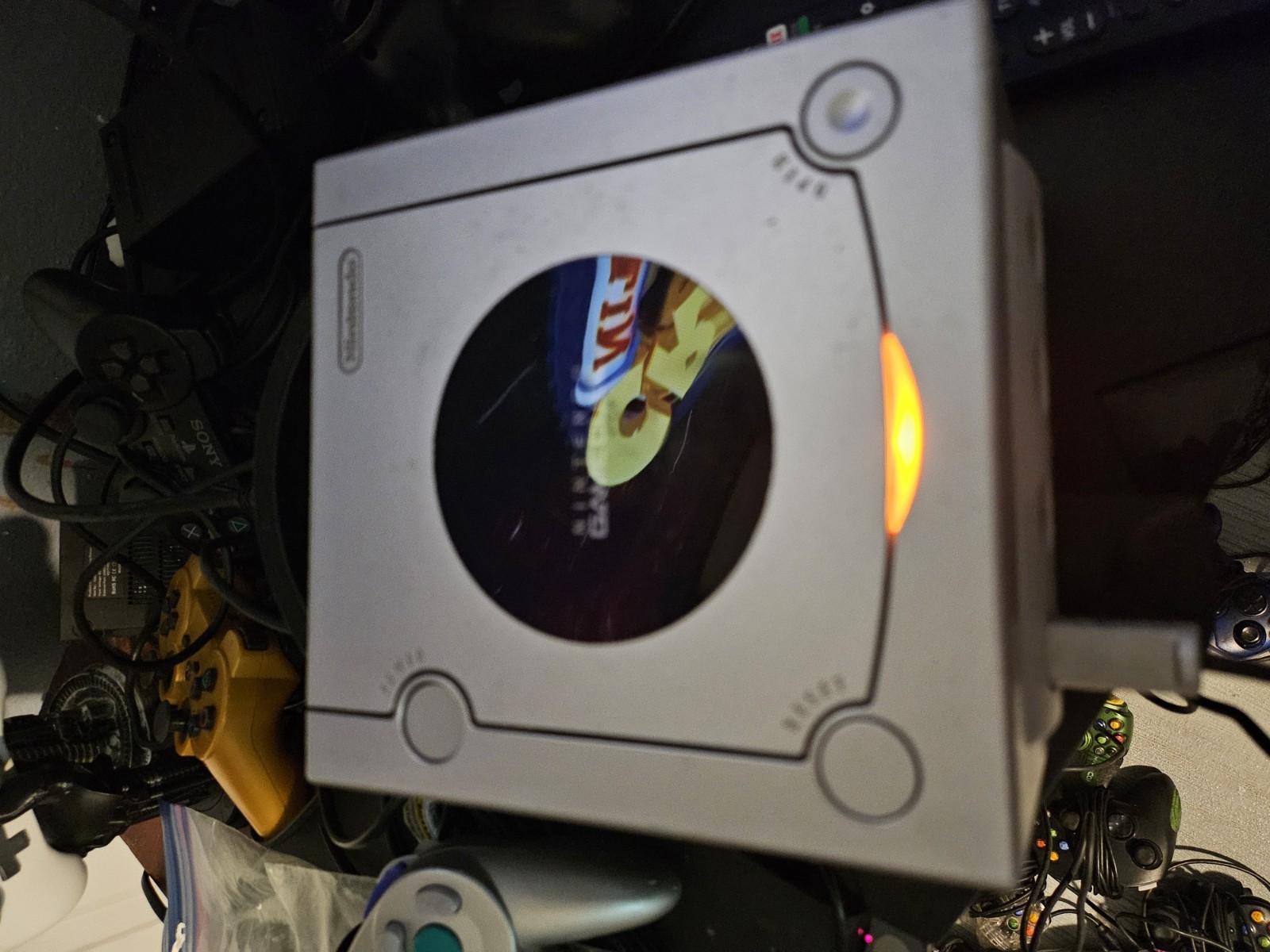 Nintendo GameCube Platinum Console Bundle With Crash Nitro Kart Great Condition