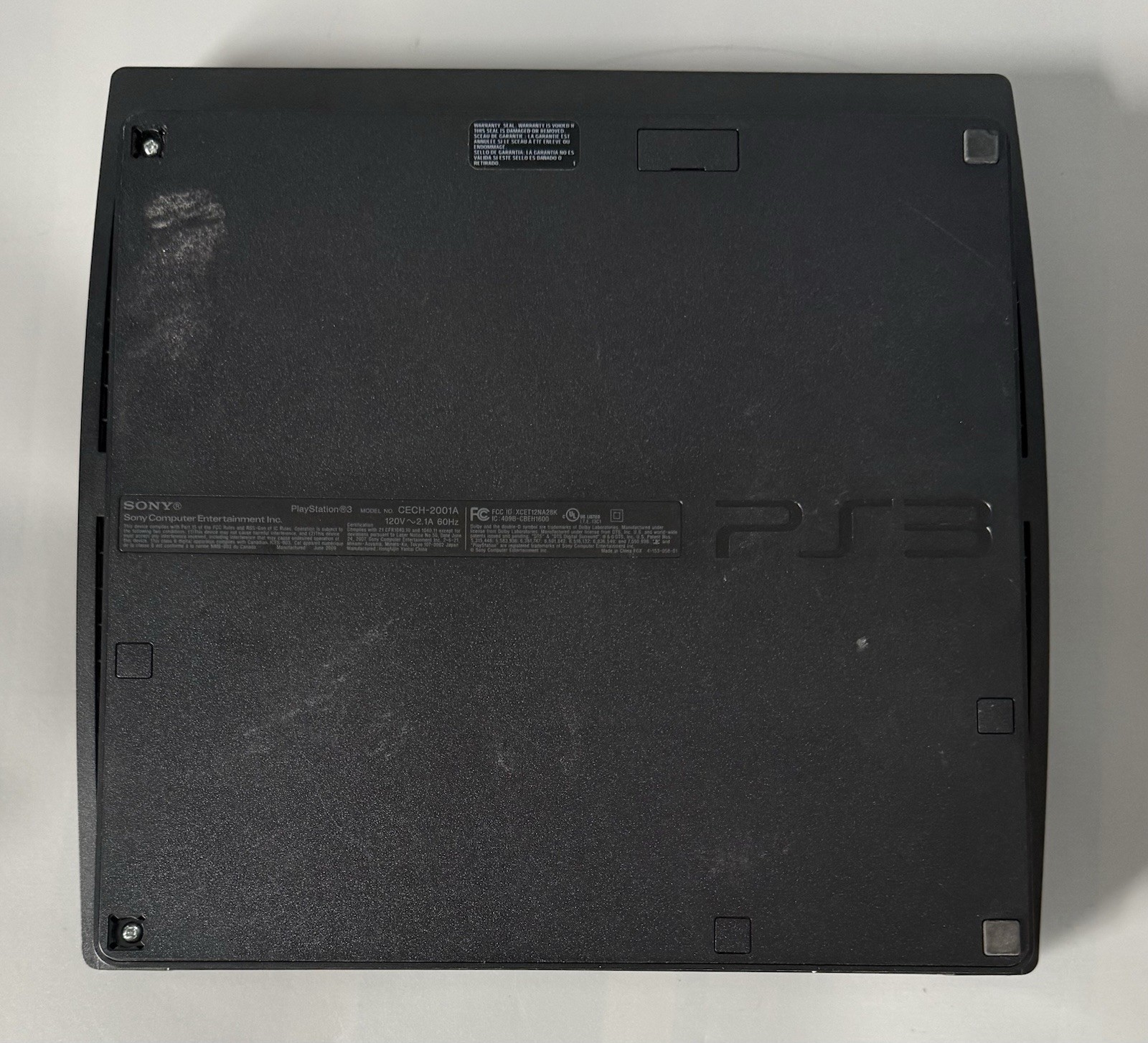 PlayStation PS3 Slim 120GB Console CECH-2001A — Tested/Working — See Description