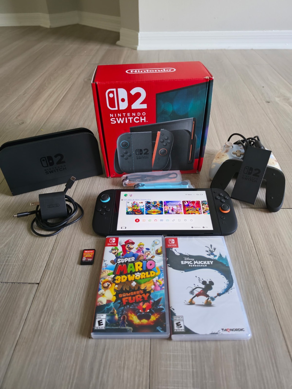 Nintendo Switch 2 Black 256GB Handheld Console with Dock