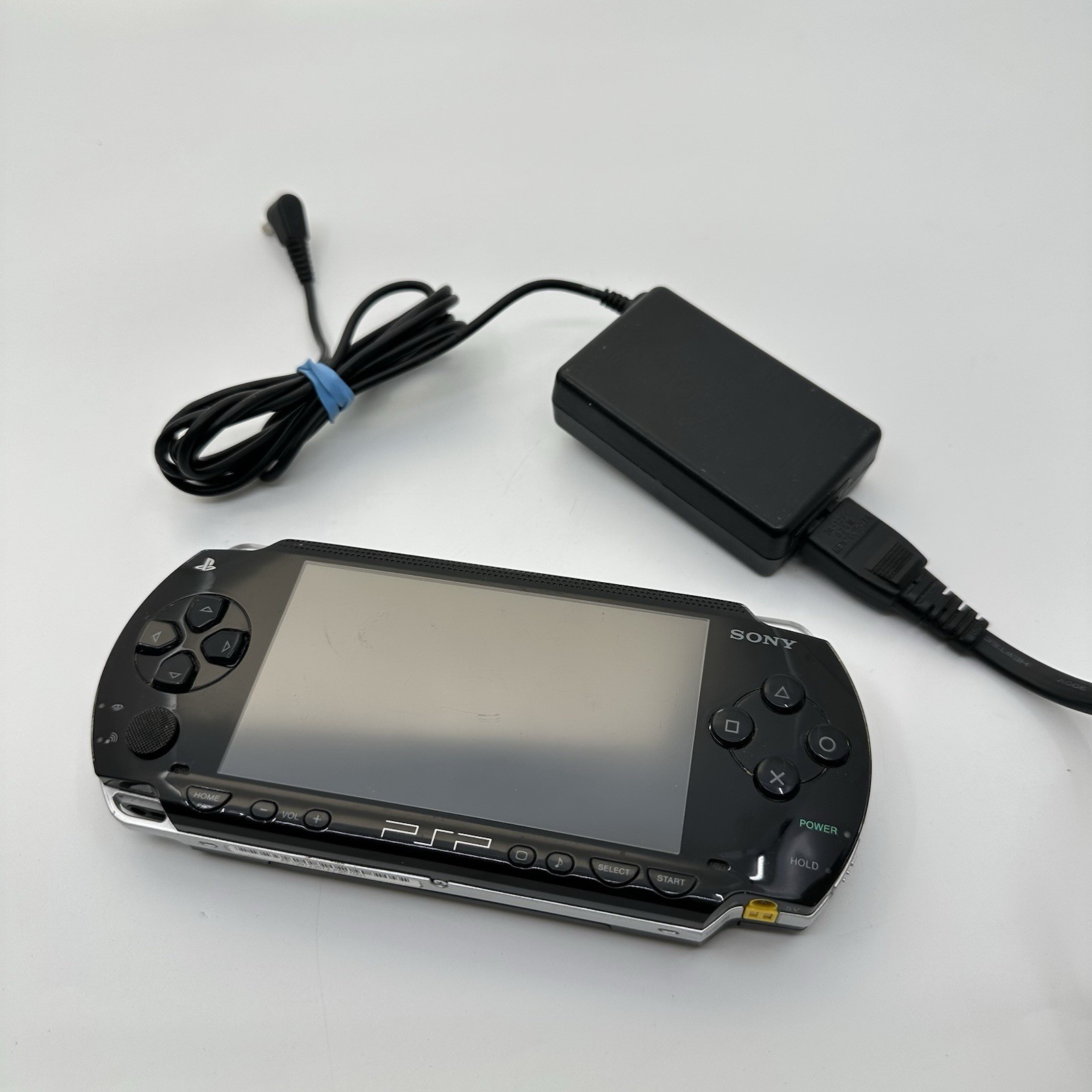 Sony PSP-1001 Black Console W/ Battery, Memory Card Charger & Downloaded Games