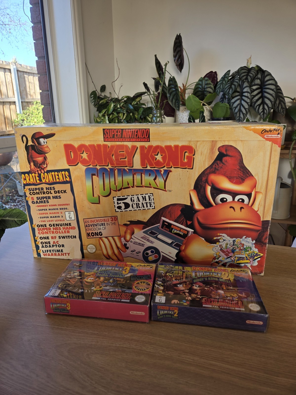 Super Nintendo Donkey Kong Country Collection – 5 Game Crate – SNES – AUS PAL