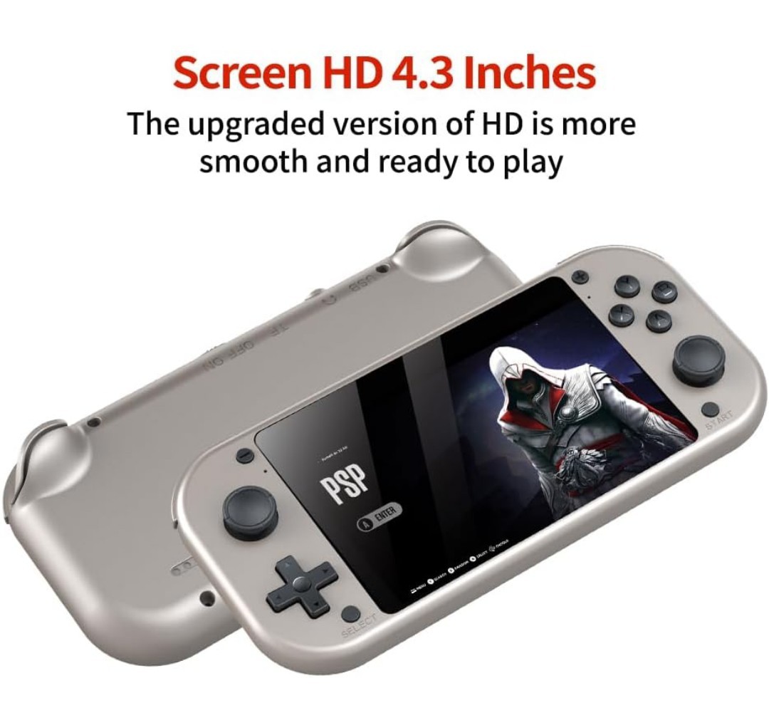 M17 Retro Handheld Game Console 4.3 Inch LCD Screen Built-in 64GB Card 20000+…